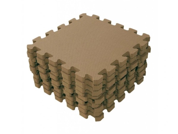 24936-3_baby-dan-hraci-podlozka-puzzle-svetle-hneda-2cm-extra-vysokabrown-90x90-cm